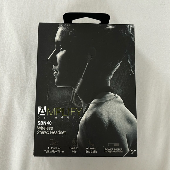 New! Amplify by auduro Wireless Stereo Headset Grey color - Picture 1 of 7